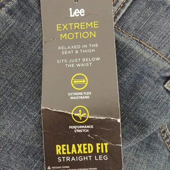 Lee Extreme Motion Relaxed Fit Plus Size Jeans Men's /*Please Read Measu… - Picture 9 of 9